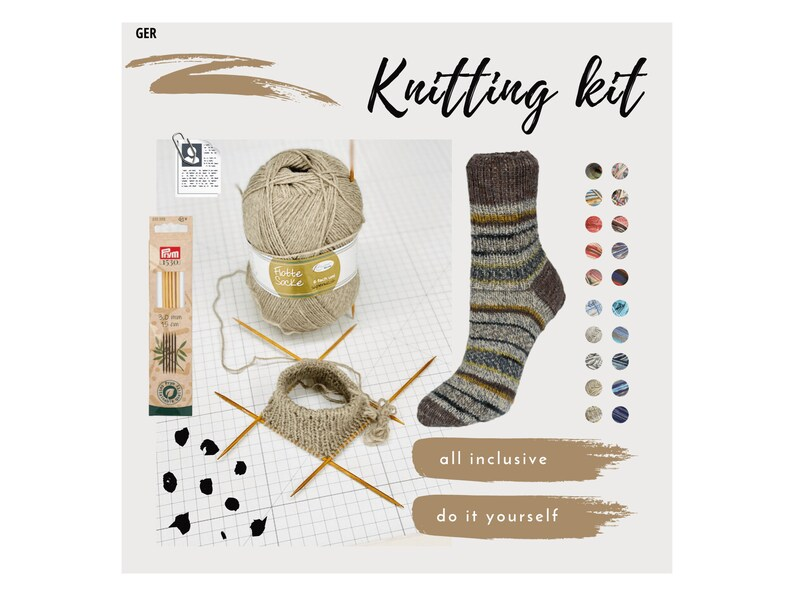 Socken Strick Set