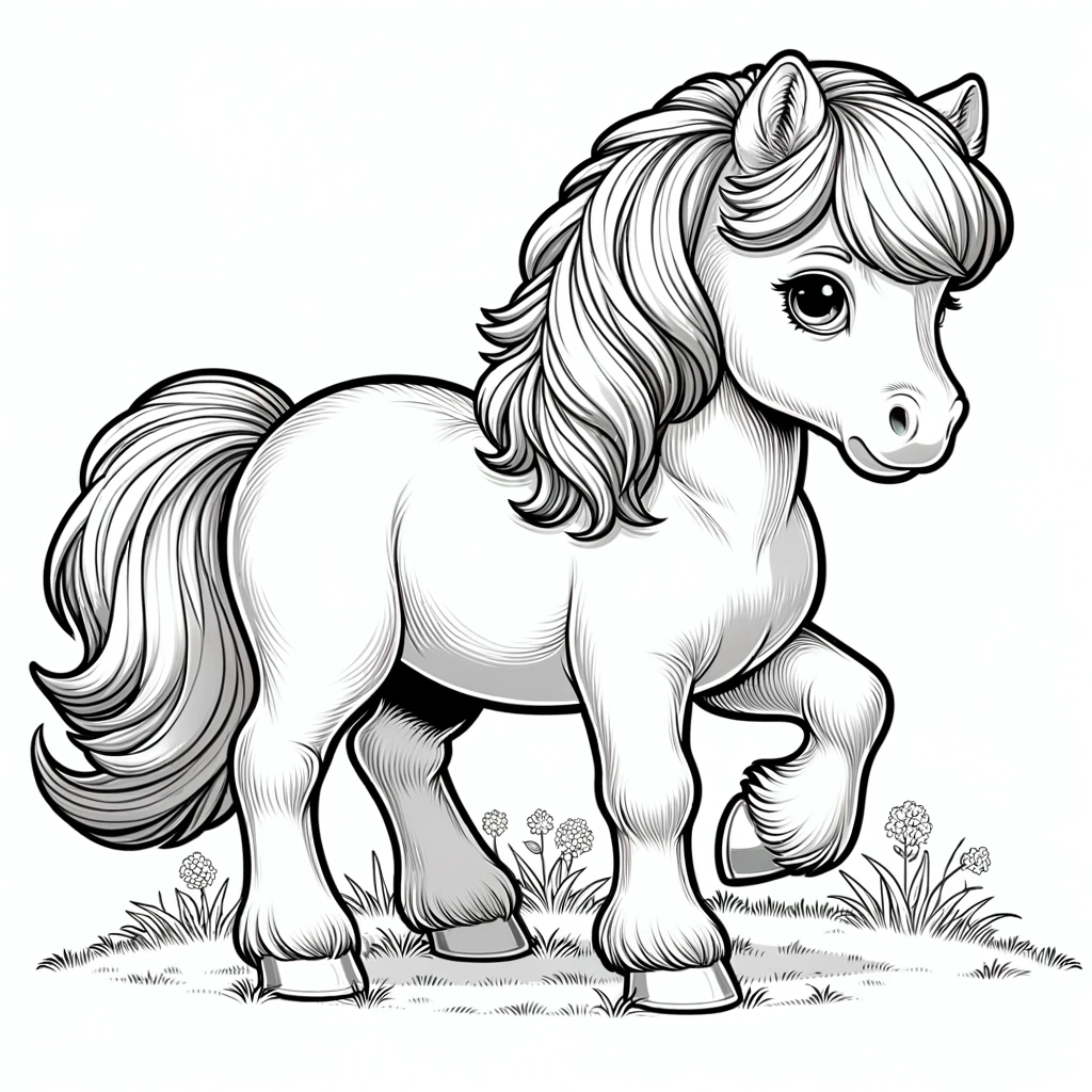 Ausmalbild Pony