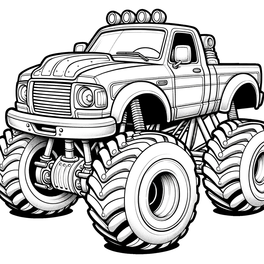 ausmalbilder monstertruck - 1