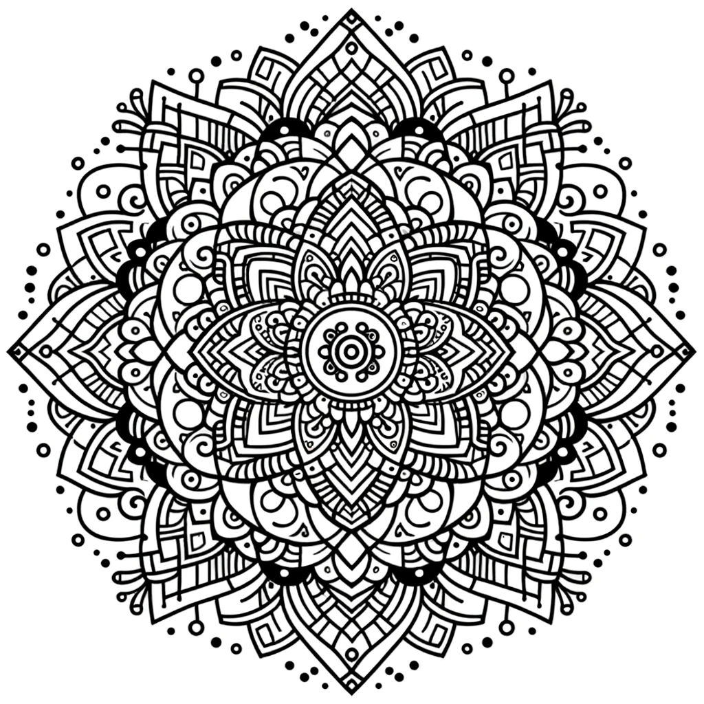 ausmalbilder mandala - 1