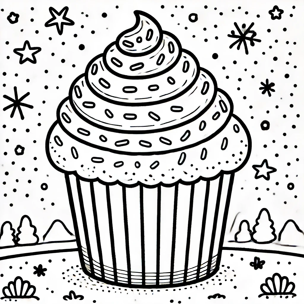 ausmalbilder cupcake